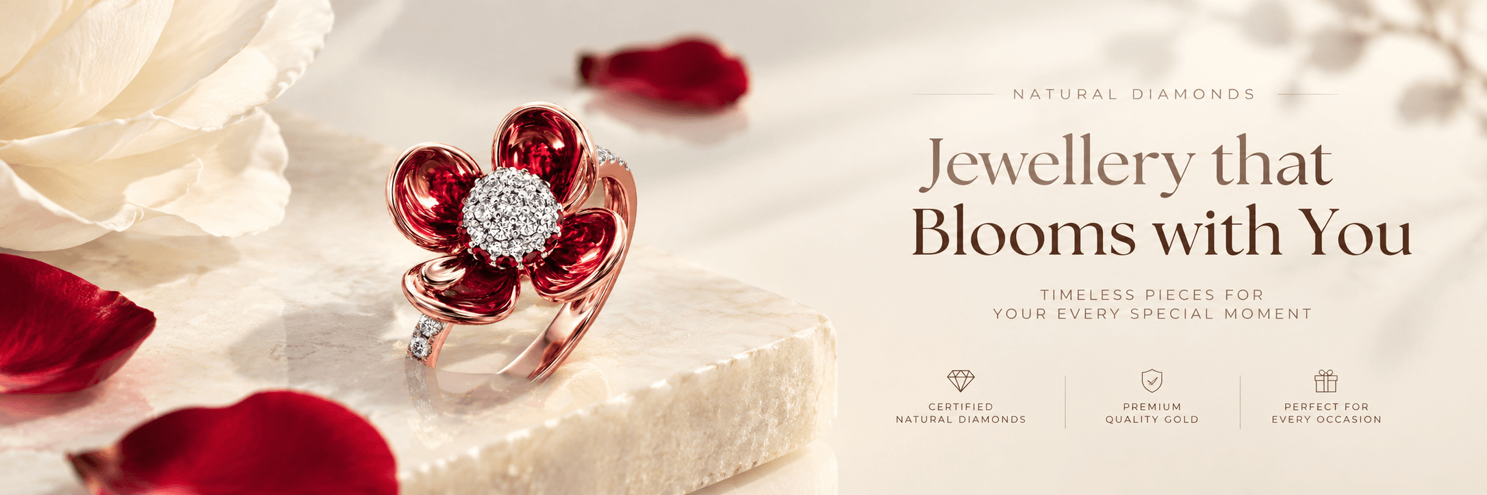 Jewellery that Blooms with You — Natural Diamonds, timeless pieces for your every special moment